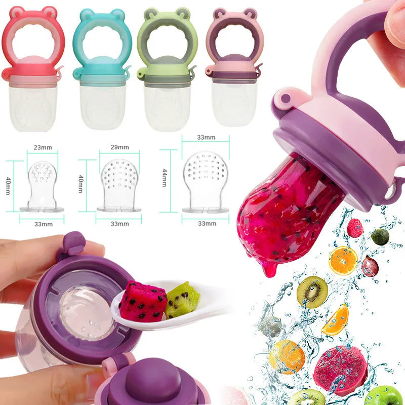 Baby Fresh Food Feeder Silicone Fruit Feeding Nibbler