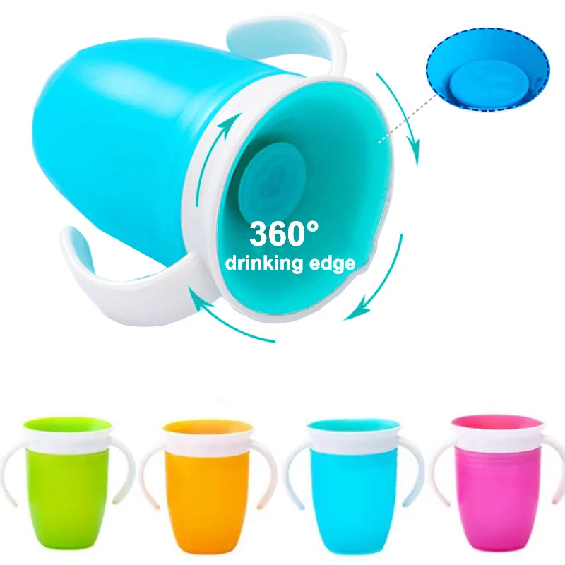 Baby Water Cups 360 Degrees Rotated Baby Learning Drinking Cup