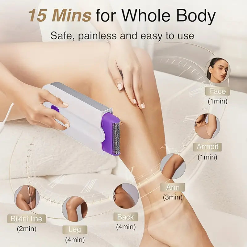 laser painless hair remoal device