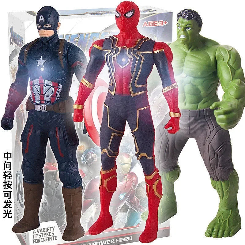 17 Cm Children Toys Marvel Anime Figures Spiderman Hulk Action Figure Iron Man