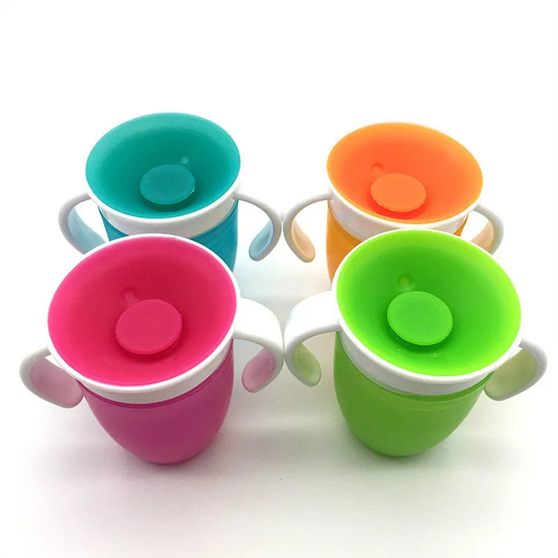 Baby Water Cups 360 Degrees Rotated Baby Learning Drinking Cup