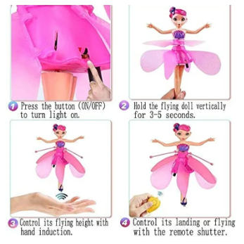 Flying Doll Toys Magic Baby Doll Rechargeable With Led Lighting