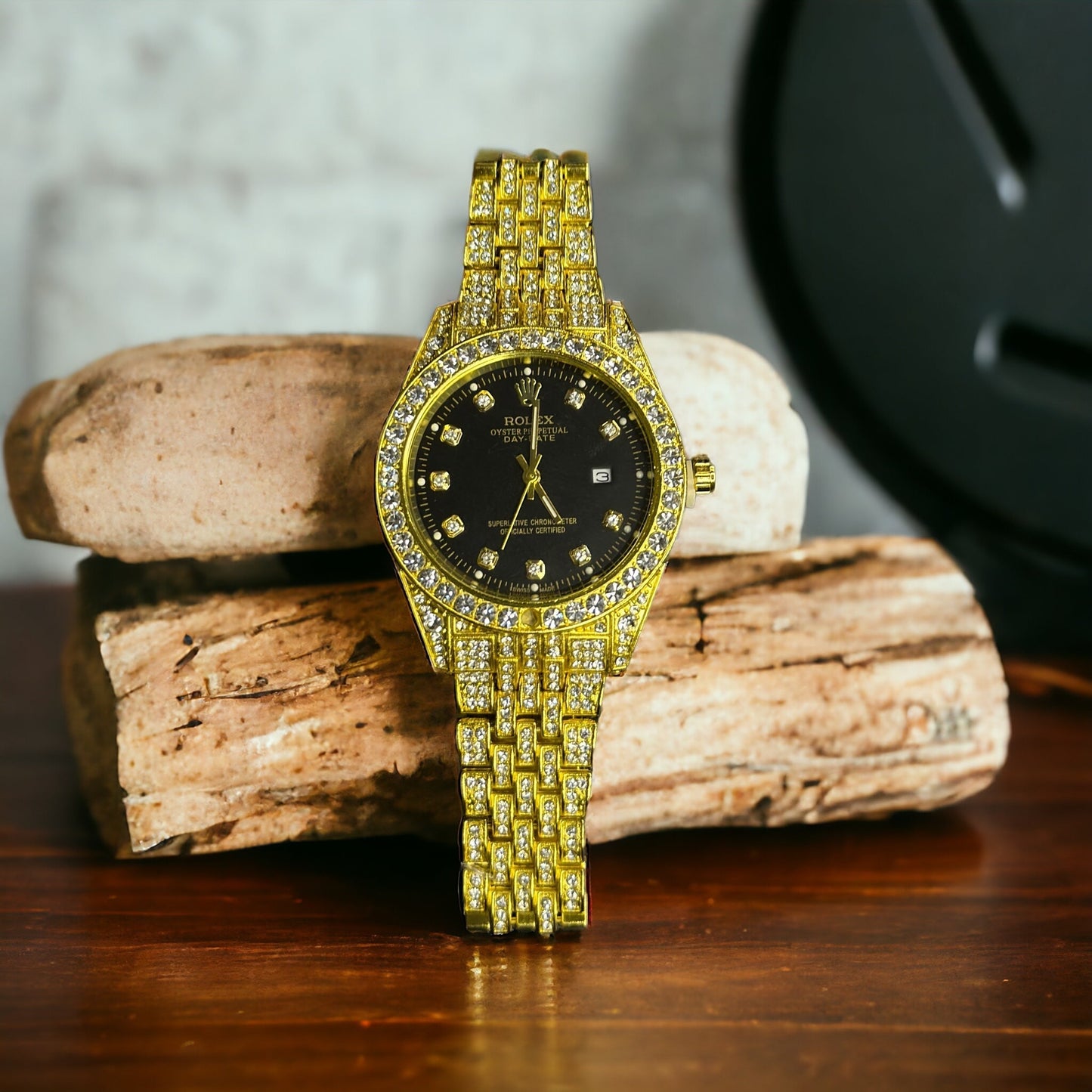 Premium Iced Out Watch (Royal Gold)