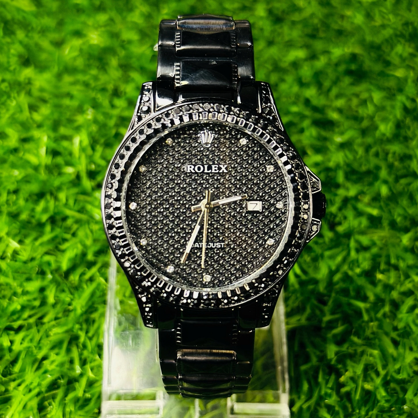 Majestic Black Bezel Crystal Rolex