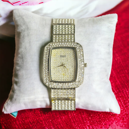 Rectangle style Iced Out Diamonds