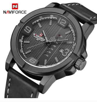 NAVIFORCE Casual Men Leather Strap Watches